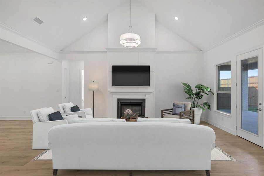 Furnished interior view inside a new home in Sterling Greene, Arlington (Image 9). Furnished interior view inside a new home in Sterling Greene, Arlington (Image 9).