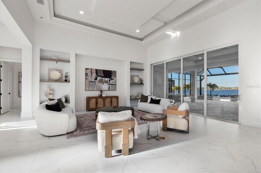 Furnished interior view inside a new home in , Sarasota (Image 13). Furnished interior view inside a new home in , Sarasota (Image 13).