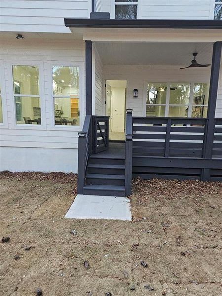 Exterior details and patio area of a home in , Scottdale (Image 23).
