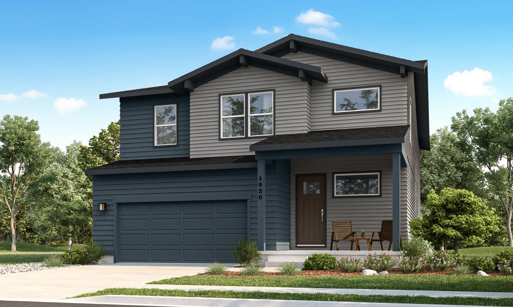 Representative exterior photo of a completed home built from the Rowling by Hartford Homes in Trailside, Timnath, CO (Image 28).