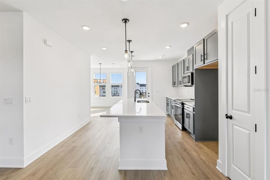 Furnished interior view inside a new home in Parkview at Hamlin, Winter Garden (Image 10). Furnished interior view inside a new home in Parkview at Hamlin, Winter Garden (Image 10).