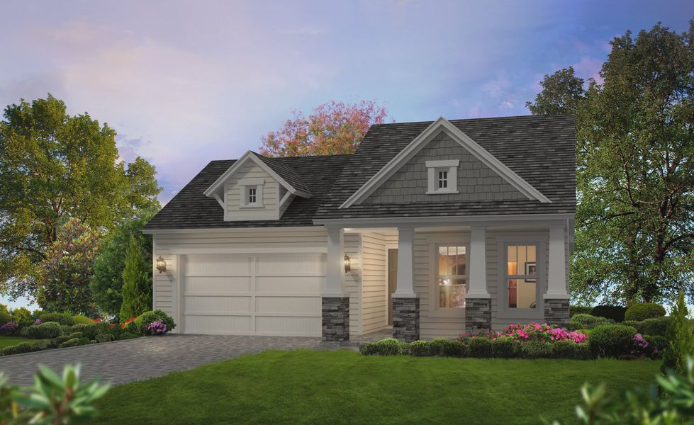 Representative exterior photo of a completed home built from the Avery by ICI Homes in Mosaic, Daytona Beach, FL (Image 5).