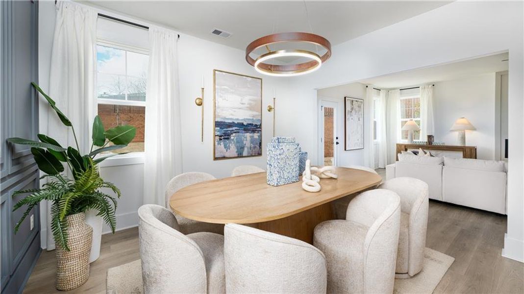 Furnished interior view inside a new home in The Village at Sandy Plains, Marietta (Image 31).