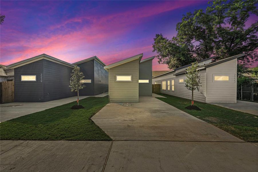 Exterior details and patio area of a home in , Dallas (Image 17). Exterior details and patio area of a home in , Dallas (Image 17).
