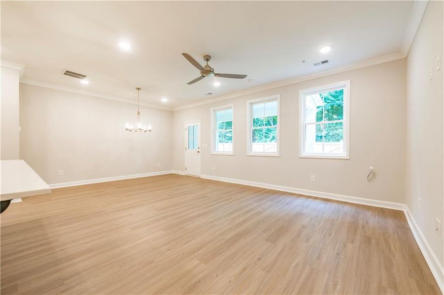 Spacious, unfurnished interior of a new home in River Walk Place, Lawrenceville (Image 33).