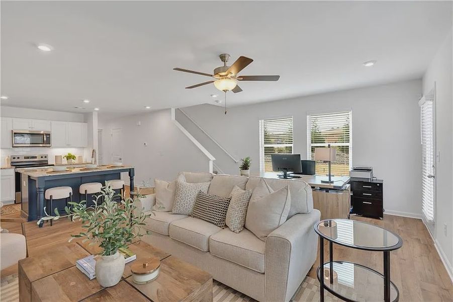 Furnished interior view inside a new home in Village Green, Adairsville (Image 3).