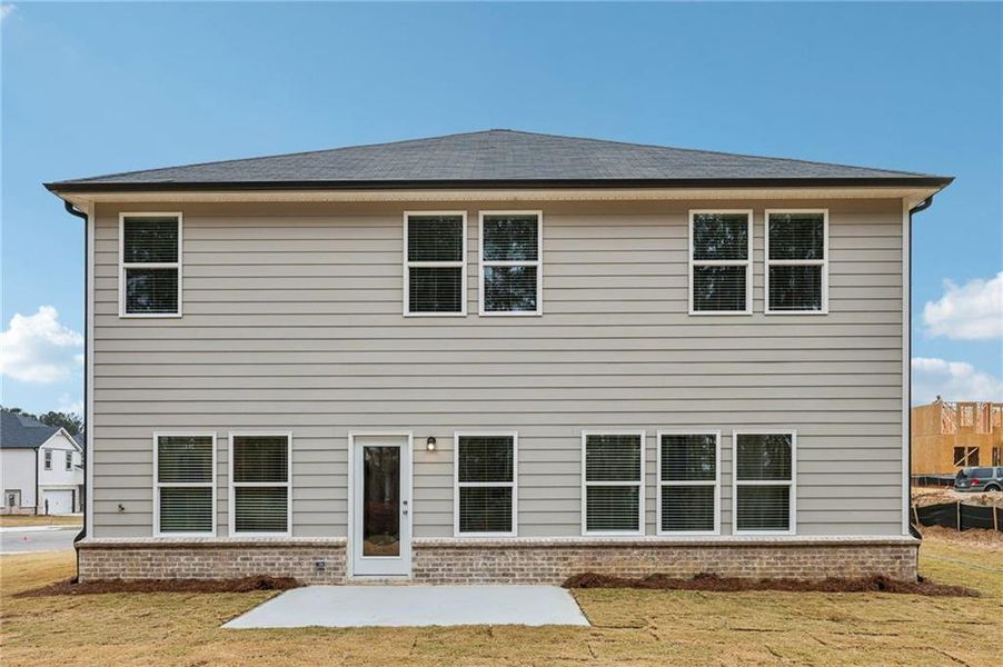 Exterior details and patio area of a home in Parkside at Grayson, Grayson (Image 2). Exterior details and patio area of a home in Parkside at Grayson, Grayson (Image 2).