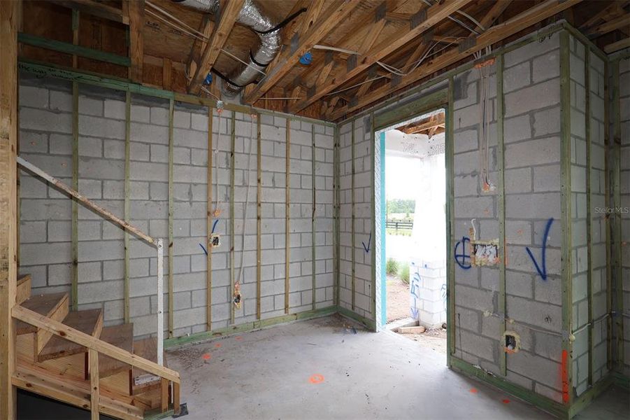 In-progress construction of a new home in Center Lake on the Park, St. Cloud, FL (Image 13).