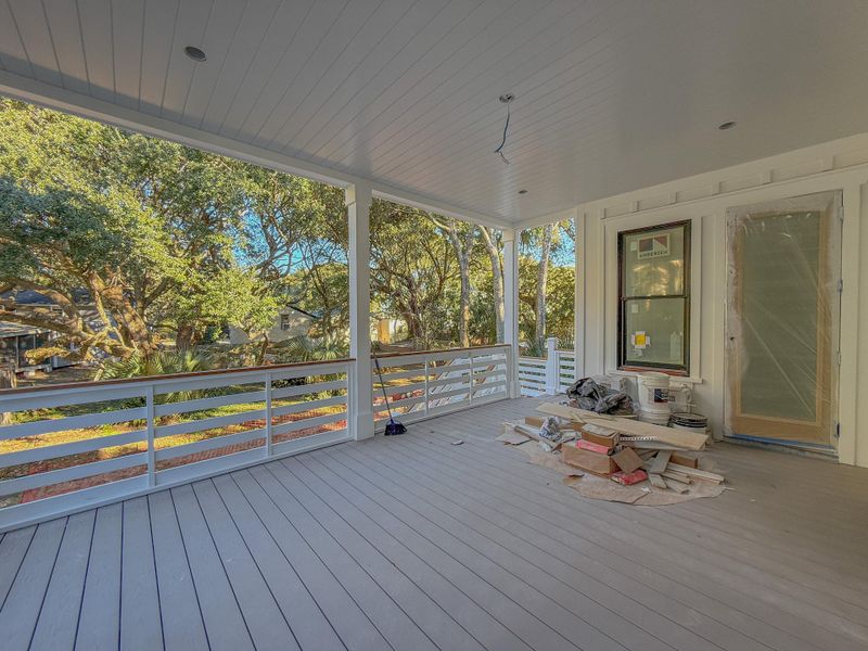 Exterior details and patio area of a home in , Isle Of Palms (Image 6).