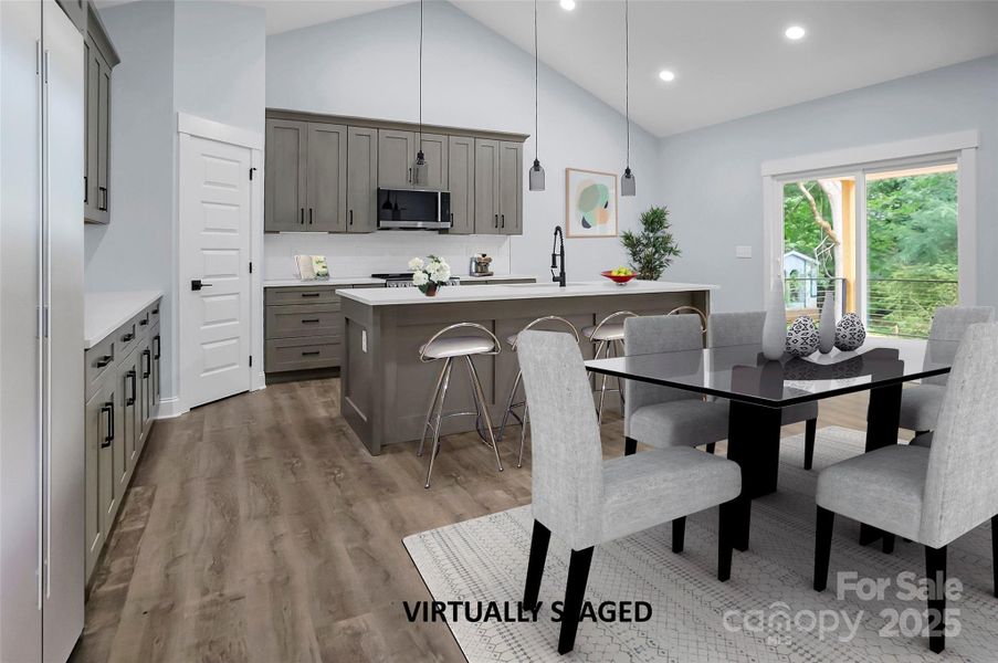 Furnished interior view inside a new home in , Iron Station (Image 9).