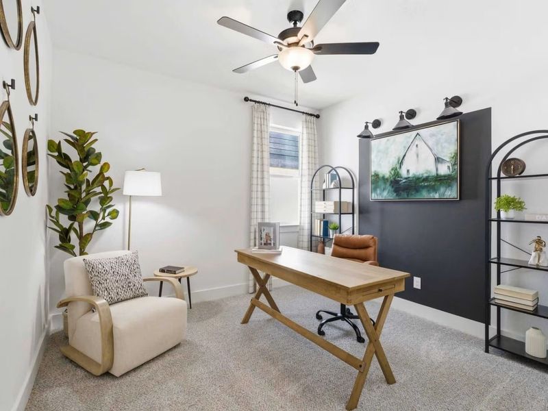 Furnished interior view inside a new home in Mercer Meadows, Royse City (Image 4).