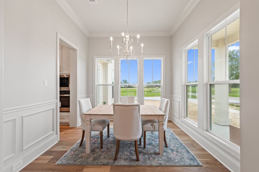 Representative furnished interior of a home built from the The Champagne by Manuel Builders in Chapel Bend, Montgomery (Image 12). Representative furnished interior of a home built from the The Champagne by Manuel Builders in Chapel Bend, Montgomery (Image 12).
