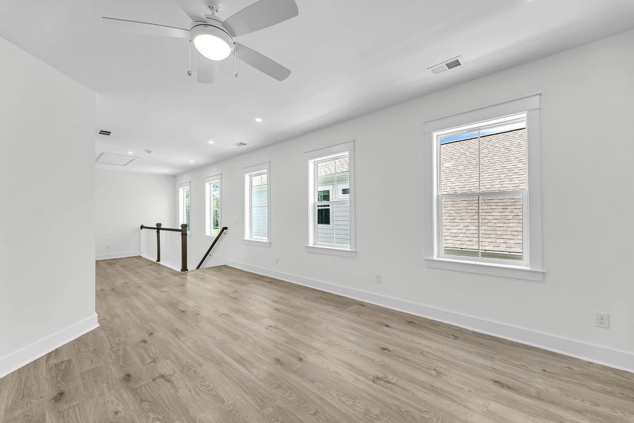 Spacious, unfurnished interior of a new home in Miller's Crossing, Johns Island (Image 17). Spacious, unfurnished interior of a new home in Miller's Crossing, Johns Island (Image 17).