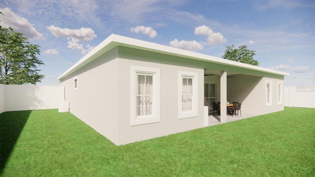 Exterior details and patio area of a home in , North Port (Image 4).