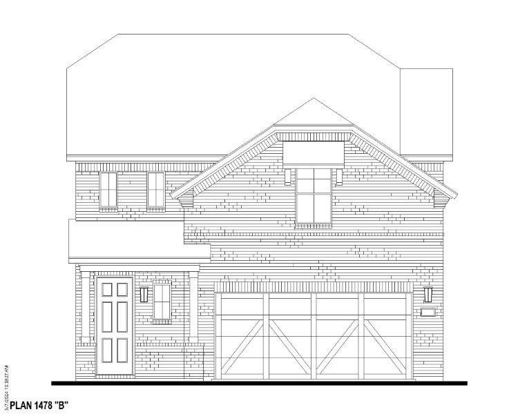 Plan 1478 Elevation B