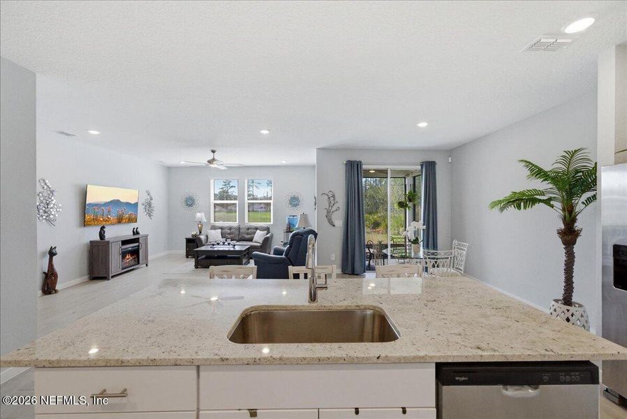 Furnished interior view inside a new home in , Palm Coast (Image 15).