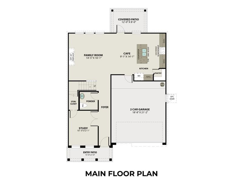 2D floor plan layout for the The Solara C by Davidson Homes LLC in Sunterra, Katy, TX (Image 2). 2D floor plan layout for the The Solara C by Davidson Homes LLC in Sunterra, Katy, TX (Image 2).