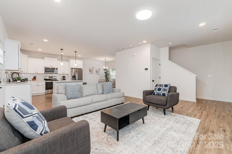 Furnished interior view inside a new home in , Charlotte (Image 3). Furnished interior view inside a new home in , Charlotte (Image 3).