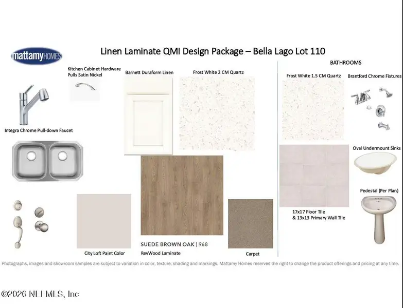 Sample of building materials used in homes in Bella Lago, Green Cove Springs (Image 3).