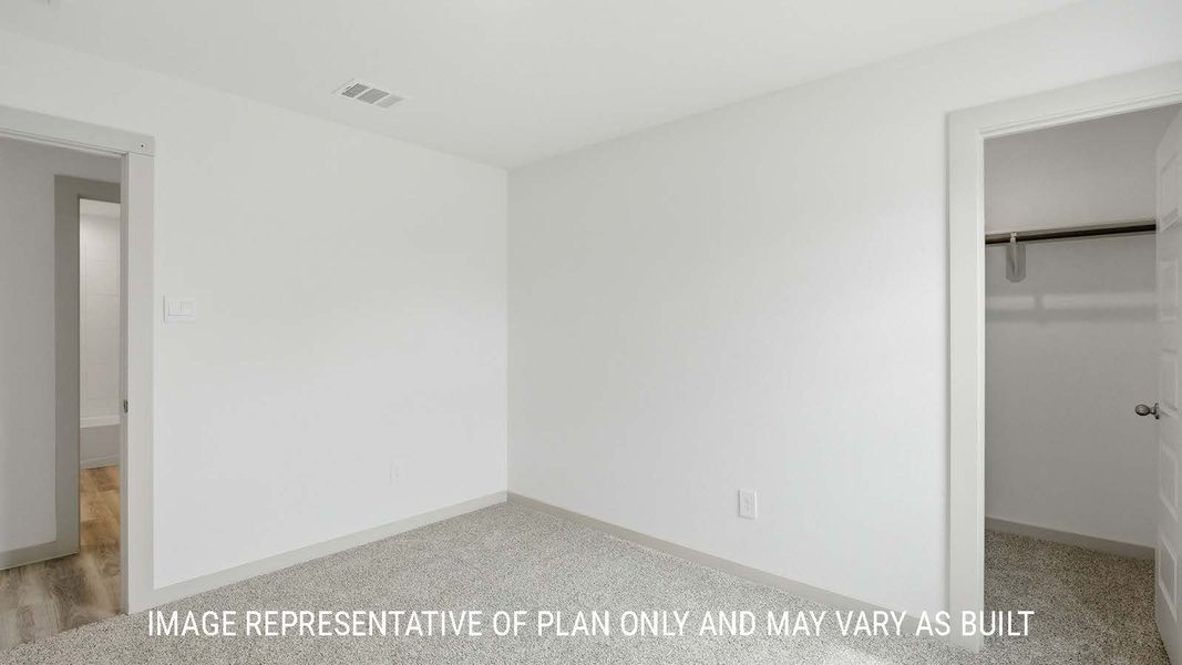 Representative unfurnished interior of a home built from the Bellvue by D.R. Horton in China Grove, China (Image 29).