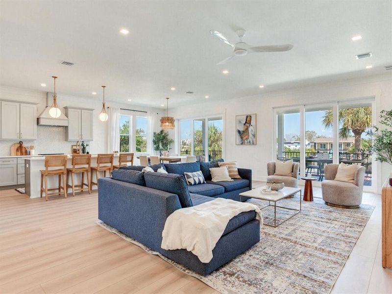 Furnished interior view inside a new home in , North Redington Beach (Image 48).