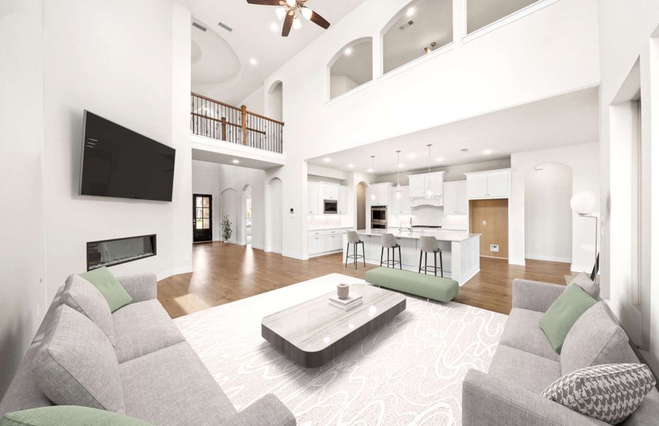 Representative furnished interior of a home built from the 3799 by Ravenna Homes in Cross Creek West, Fulshear (Image 6). Representative furnished interior of a home built from the 3799 by Ravenna Homes in Cross Creek West, Fulshear (Image 6).