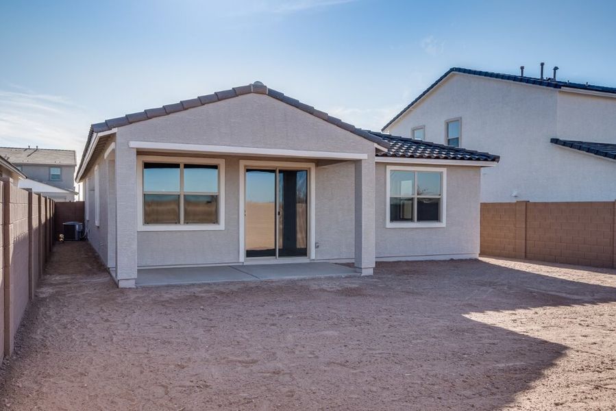 Representative exterior photo of a completed home built from the Quartz by Taylor Morrison in Artisan at Asante Discovery Collection, Surprise, AZ (Image 17). Representative exterior photo of a completed home built from the Quartz by Taylor Morrison in Artisan at Asante Discovery Collection, Surprise, AZ (Image 17).