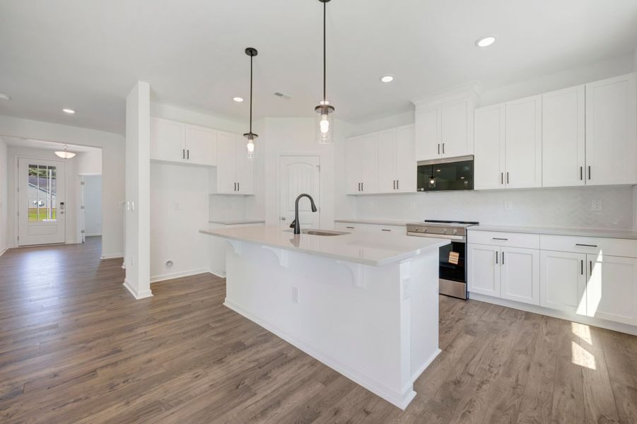 Furnished interior view inside a new home in Providence Creek, Fuquay Varina (Image 6).