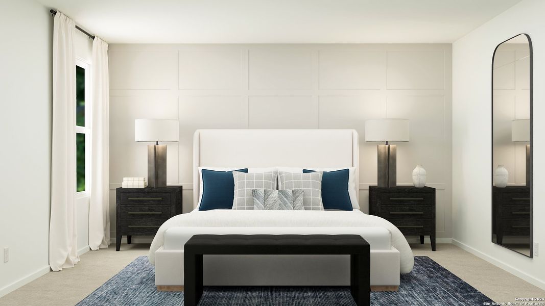 Furnished interior view inside a new home in Red Hawk Landing, San Antonio (Image 10).