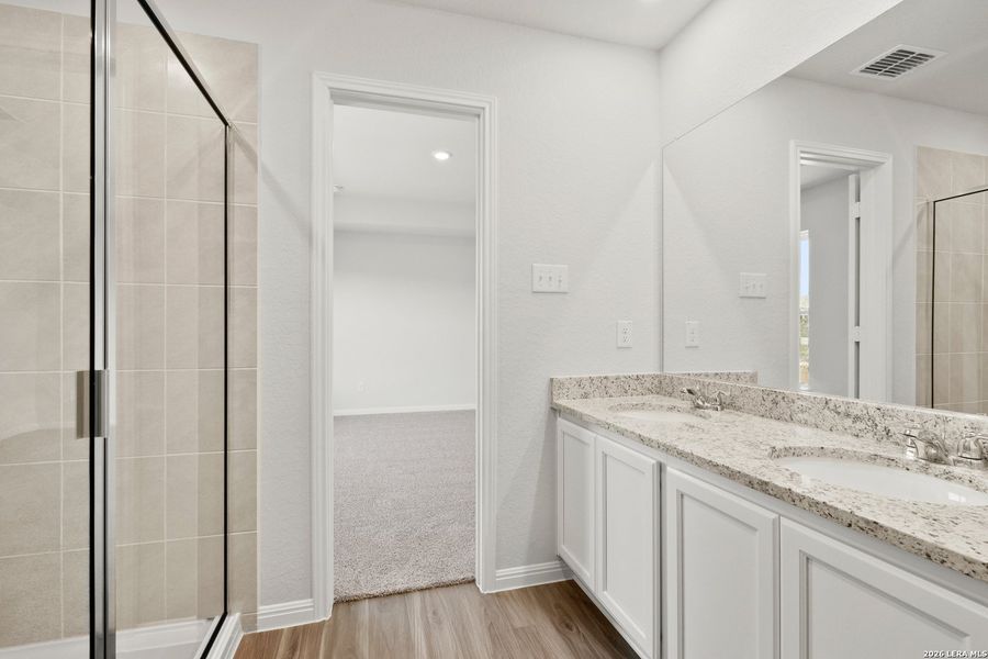 Furnished interior view inside a new home in Hunters Ranch, San Antonio (Image 7).