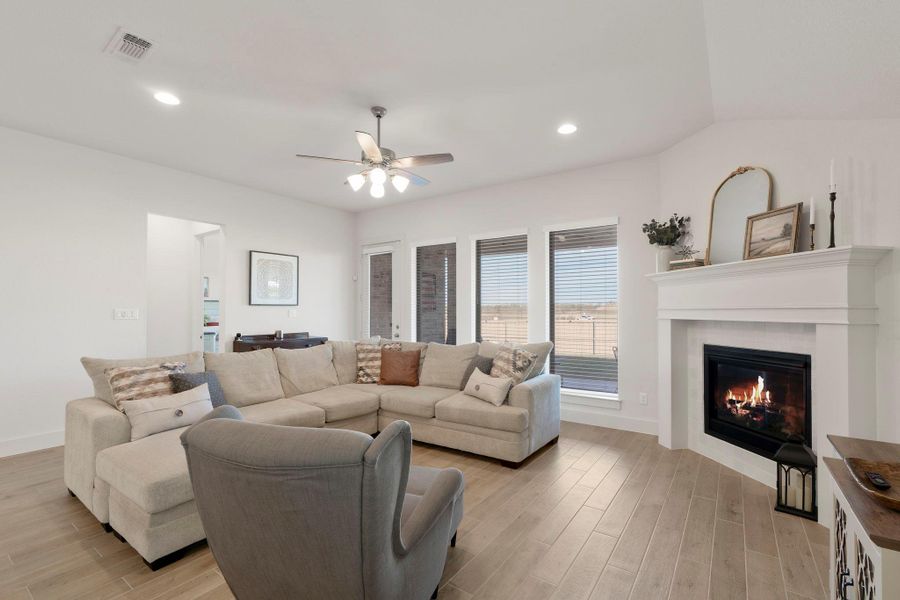 Furnished interior view inside a new home in The Colony, Bastrop (Image 10).