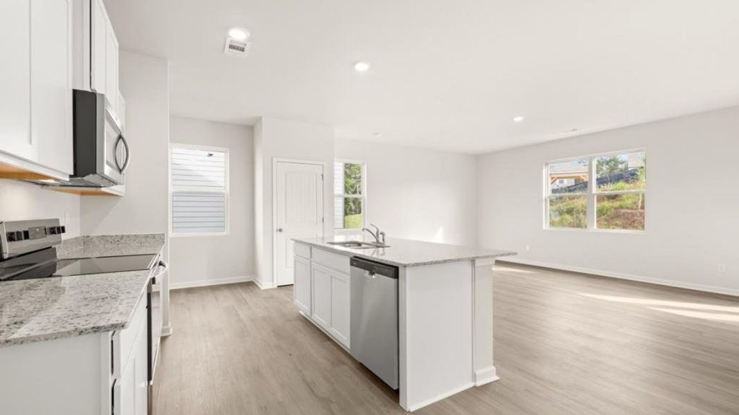 Furnished interior view inside a new home in Pointe Park, Union City (Image 8).