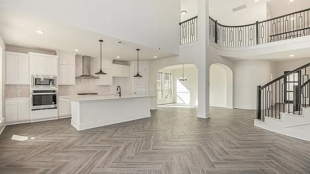 Furnished interior view inside a new home in Jordan Ranch, Katy (Image 4).