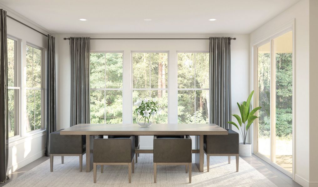 Elegant dining area for family meals