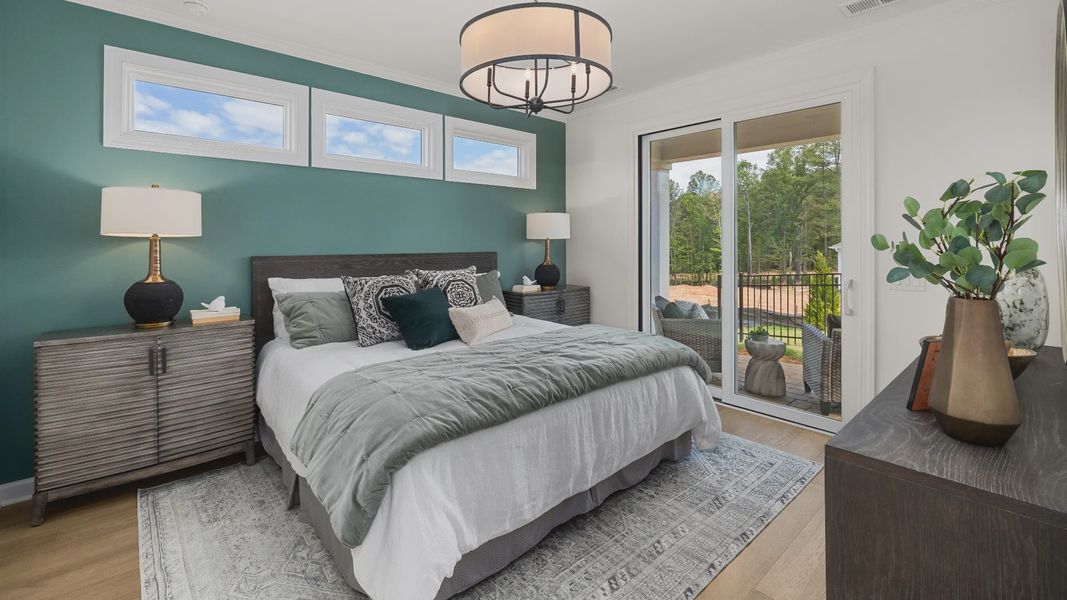 Representative furnished interior of a home built from the Rockaway by Epcon Communities in The Courtyards at Oak Grove, Durham (Image 18).
