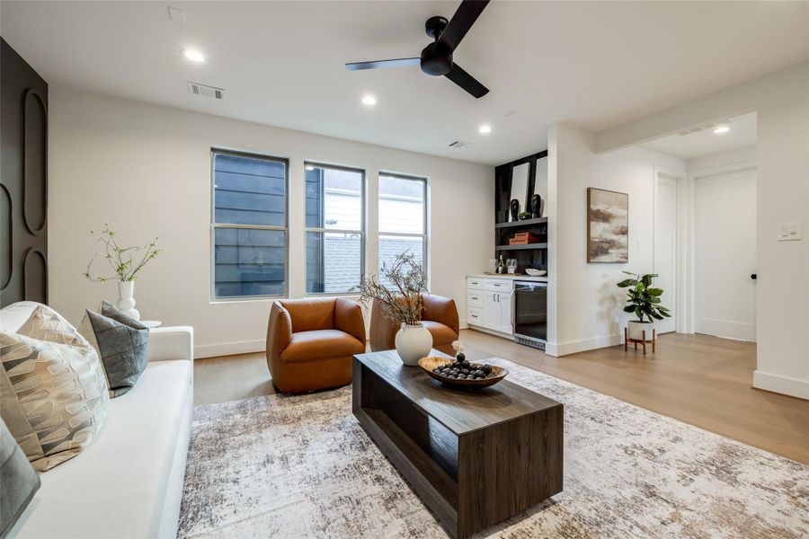 Furnished interior view inside a new home in , Houston (Image 8).