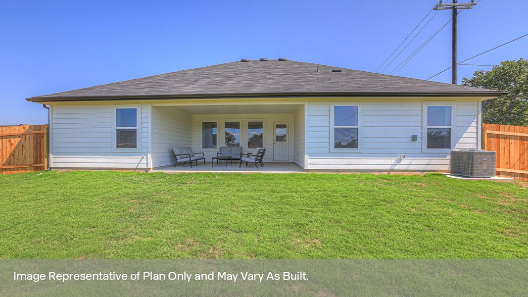 Representative exterior photo of a completed home built from the The Irving by D.R. Horton in Sonoma Oaks, Fredericksburg, TX (Image 22). Representative exterior photo of a completed home built from the The Irving by D.R. Horton in Sonoma Oaks, Fredericksburg, TX (Image 22).