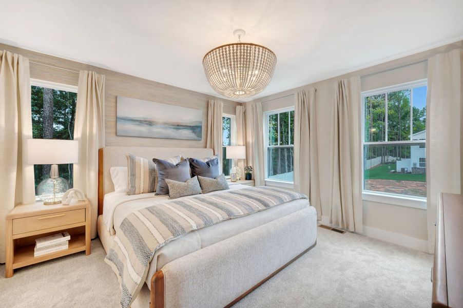 Representative furnished interior of a home built from the Vienna by Mattamy Homes in Ashmore Townes, Garner (Image 26).