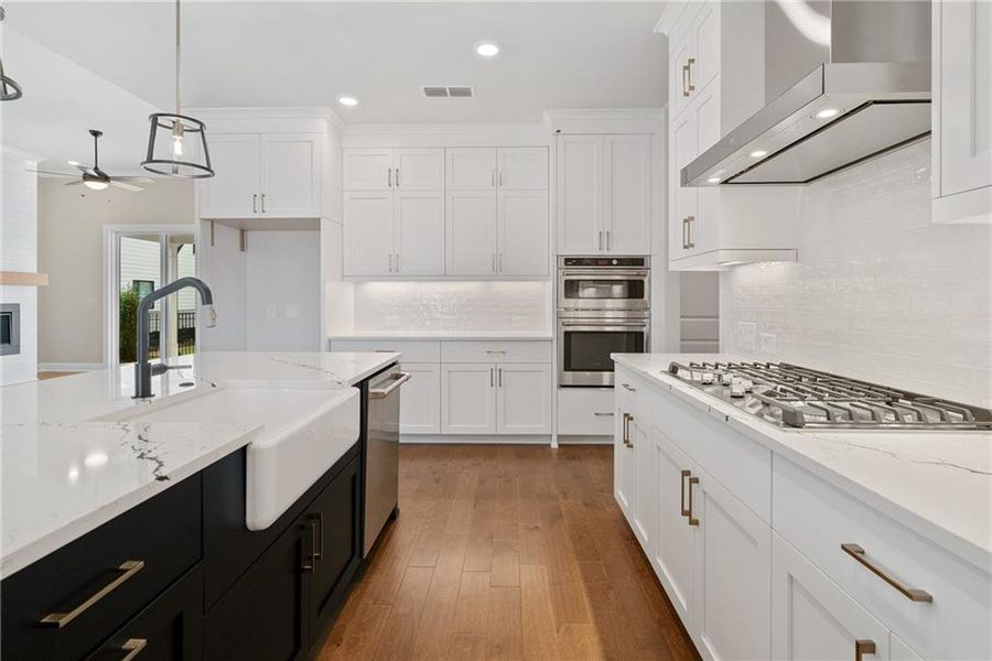 Furnished interior view inside a new home in Promenade at Sawnee Village, Cumming (Image 10).