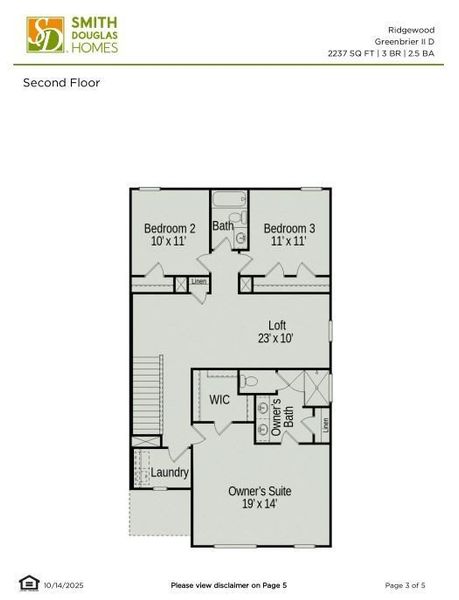 2D floor plan layout of this home in Ridgewood, Shelbyville, TN (Image 5).