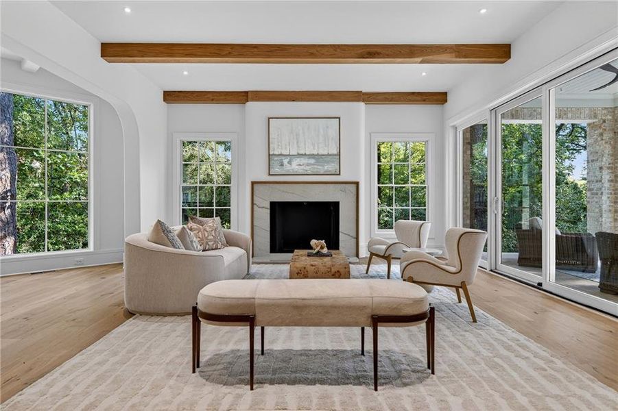 Furnished interior view inside a new home in , Atlanta (Image 40).