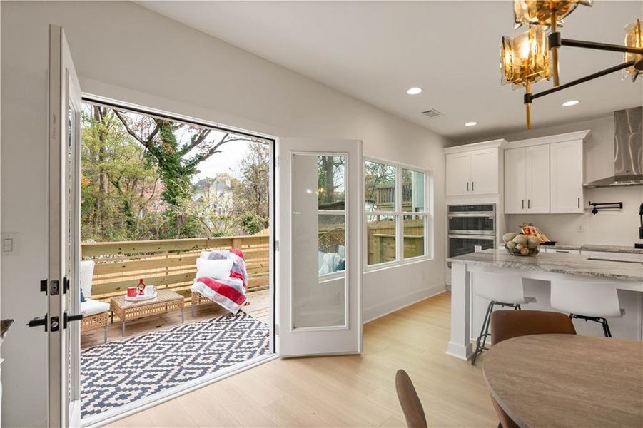 Furnished interior view inside a new home in , Atlanta (Image 56).
