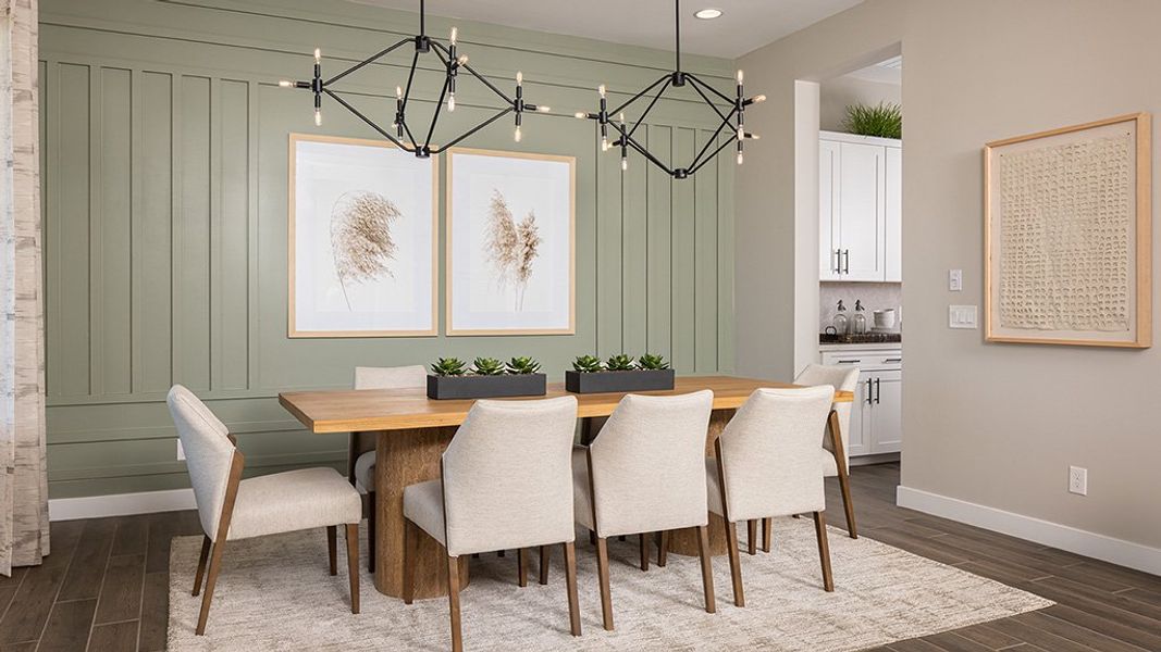 Furnished interior view inside a new home in Legado, Queen Creek (Image 6).