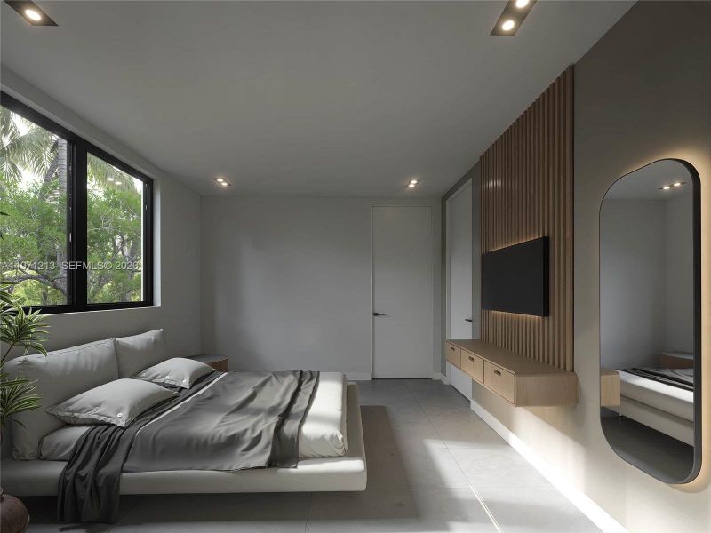 Furnished interior view inside a new home in , Miami (Image 13). Furnished interior view inside a new home in , Miami (Image 13).