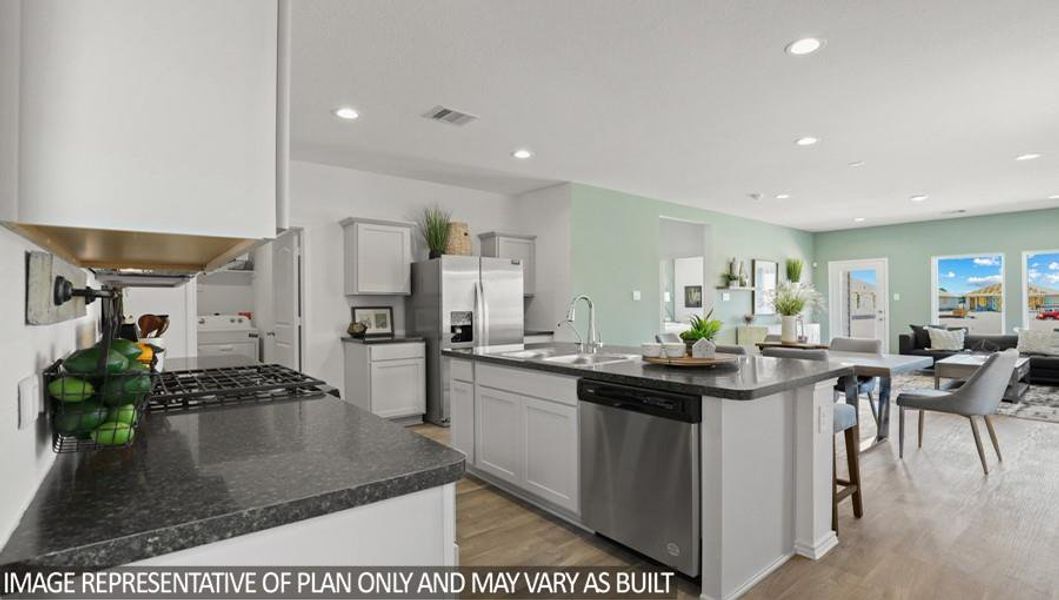 Furnished interior view inside a new home in , Crosby (Image 9).