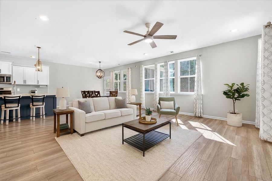 Furnished interior view inside a new home in , Summerville (Image 33).