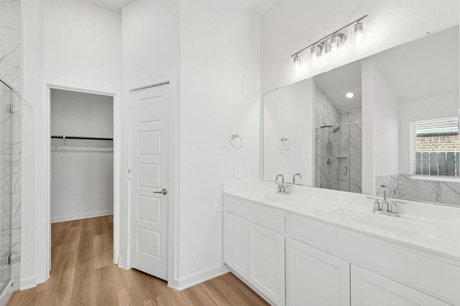 Furnished interior view inside a new home in Pinewood at Grand Texas, New Caney (Image 3). Furnished interior view inside a new home in Pinewood at Grand Texas, New Caney (Image 3).