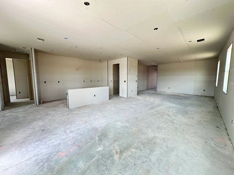 Open living and dining spaces perfect for entertaining - under construction