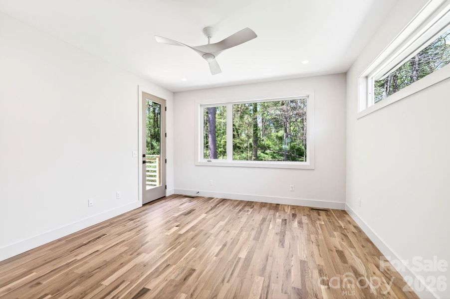 Primary Suite on Main Level with Deck Access
