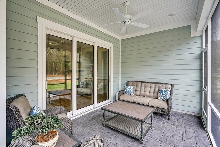Charleston Harbor, Screened Loggia